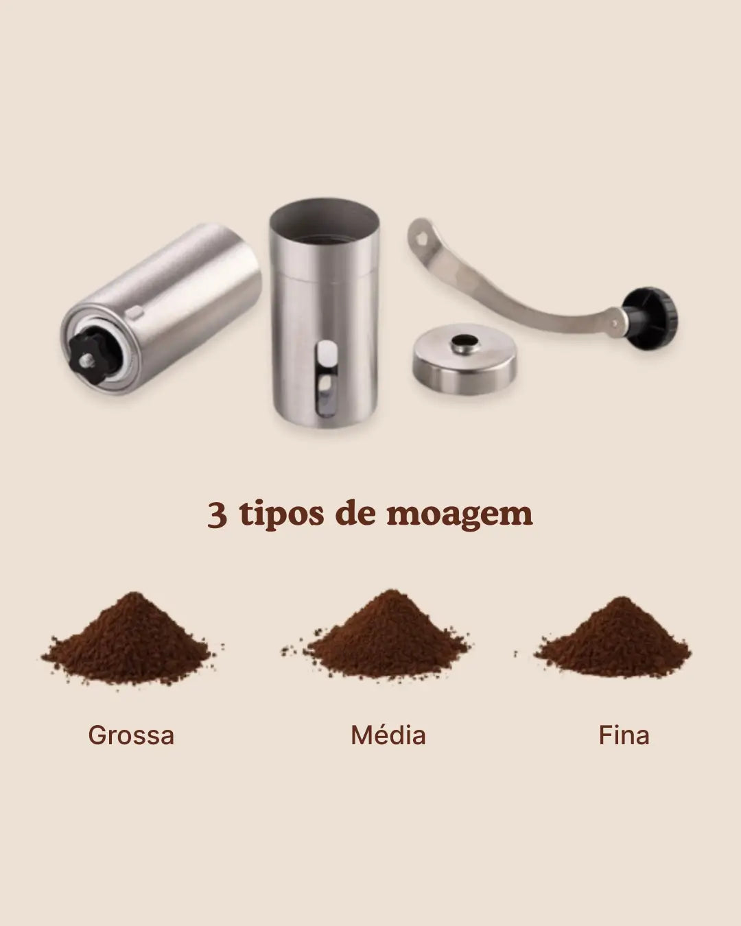 Moedor Manual Aço Inox